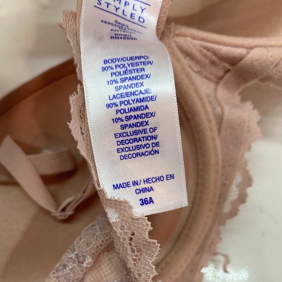 Simply Styled Women's Beige Bra - Picture 3 of 3